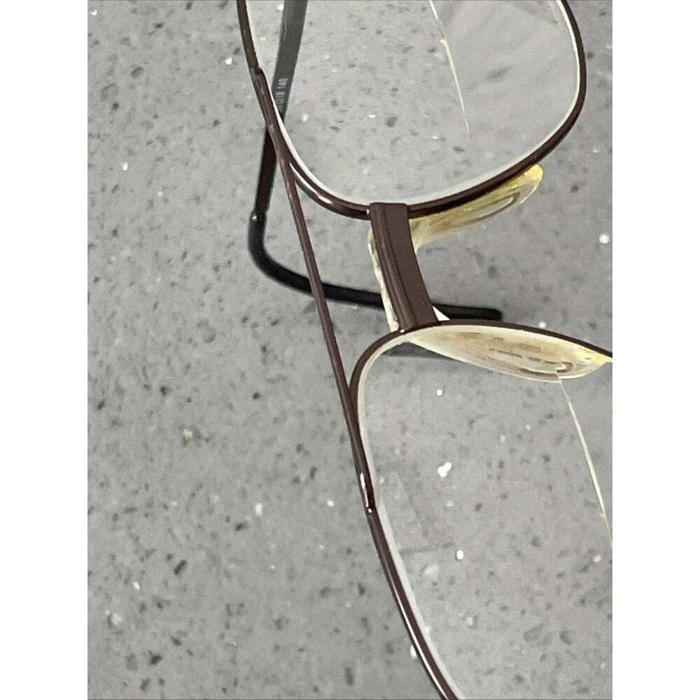 MODERN OPTICAL KEVIN Brown METAL AVIATOR STYLE EYEGLASSES 56-18-140 FRAMES ONLY